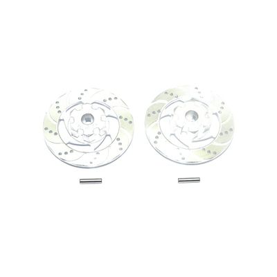 Replacement Part For ALUMINUM +3MM HEX WITH BRAKE DISK WITH SILVER LINING For 1/7 Rc Car Parts - (Color: Silver)
