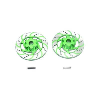 RC 1/7 UDR Aluminum Alloy Front And Rear Simulation Brake Disc/Silver Edge Type-Right - (Color: Green)