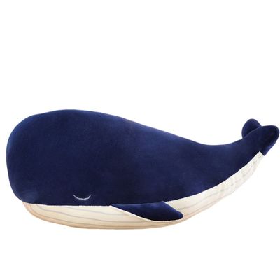 Kekeso Large Blue Whale Stuffed Animal Plush Toy Soft Whale Dophin Hugging Pillow Cute Whale Plush Doll Toy Back Cushion Children Birthday Gift (65cm=25.59inch)