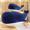 Kekeso Large Blue Whale Stuffed Animal Plush Toy Soft Whale Dophin Hugging Pillow Cute Whale Plush Doll Toy Back Cushion Children Birthday Gift (65cm=25.59inch) view 3