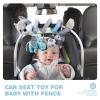 Jollybaby Crib Stroller Car Seat Toys for Baby 0-3-6-9-12 Months, Tummy Time Hanging Sensory Toys for Newborn with Music Box and Teether, Spiral Carseat Toy for Infant Boys Girls Gifts (12-Grey Fox) view 3