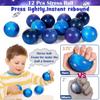 Golray 134pcs Space Party Favors with Box Stress Balls Erasers Luminous Tattoos Stamps Necklaces Bracelets, Outer Space Birthday Decorations Gift Goodie Bag Stuffers Astronaut Toys for Kids Boys Girls view 4