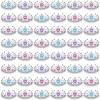 48 Pieces Tiara Crown Set Dress up Princess Crown Girls Rhinestone Tiaras for Little Girls Plastic Crown Princess Toddler Costume Birthday Party Accessories Play Favors, 3 Colors