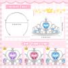 48 Pieces Tiara Crown Set Dress up Princess Crown Girls Rhinestone Tiaras for Little Girls Plastic Crown Princess Toddler Costume Birthday Party Accessories Play Favors, 3 Colors view 2