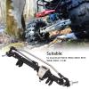 Dilwe 1/10 RC Front Axle CNC Alloy & Hardened Steel Shape for Axial Wraith 90018 90020 90045 RR10 90048 90053 2 Colors RC Accessories(Black) view 2