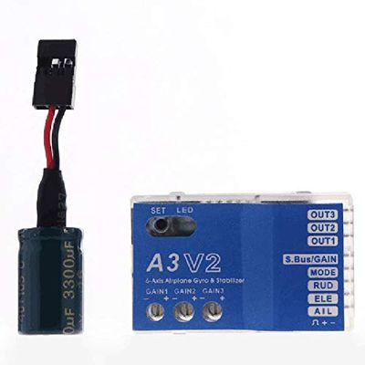 Replacement Part For RC Airplane Flight Controller Stabilizer A3-V2 For RC Airplane Fixed-wing Copter BM88 - (Color: Blue)