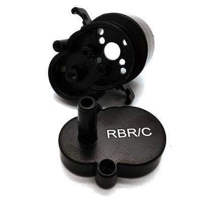 Replacement Part For WPL D12 1/10 RC Truck Car Upgrade Parts Metal Transmission Gearbox Case Gear Box Shell Accessories - (Color: Black)