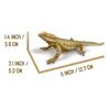 NAKIMO Bearded Dragon Animal Figurine Lizard Toy Realistic Reptile Figures for Decoration, Science Education, Prank Props (Bearded Dragon) view 2