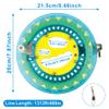 2PCS Kite Reel String Spool, Professional OD 8" Kite Runner Outdoor Accessories Reels with 1312ft Strings for Adults Outdoors(Blue) view 2