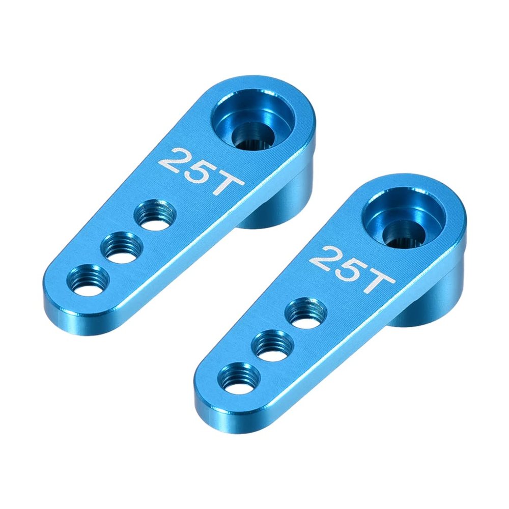 uxcell 2PCS RC Products 25T Aluminum Servo Horn for RC Model- Sky Blue