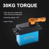 GoolRC 4PCS 30KG Digital Servo Metal Gear High Torque Servo with 25T Arm for 1/8 1/10 1/12 Scale RC Car Robot Boat (Control Angle 180? view 2
