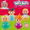 Cocomelon Weebles 4 Figure Pack, Chunky Moulded Figures, JJ, moonbug, Preschool Imaginative Play, Blue view 2