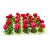20Pcs Miniature Flower Cluster Grass Flower Tufts for Mini Dollhouse Fairy Garden Railway Simulated Static Scenery Micro Landscape Model (Red) view 2