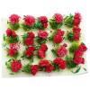 20Pcs Miniature Flower Cluster Grass Flower Tufts for Mini Dollhouse Fairy Garden Railway Simulated Static Scenery Micro Landscape Model (Red) view 3