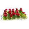 20Pcs Miniature Flower Cluster Grass Flower Tufts for Mini Dollhouse Fairy Garden Railway Simulated Static Scenery Micro Landscape Model (Red) view 4