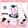 Seematn Cow Piata Bundle with a Blindfold, Bat and Confetti Birthday Party Supplies Large Piata 15.75 x 11.81 x 2.95'' for Kids Boy Construction Party Favors Decor view 2