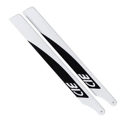 360mm Carbon Main Blades White for 450 Class RC Model Helicopter 3D Aircraft Upgrade Parts (10 Pairs)