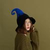 QIUNEEY Handmade Wool Halloween Witch Hat Witch Costume Accessory for Halloween Christmas Party (Large) view 2