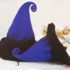 QIUNEEY Handmade Wool Halloween Witch Hat Witch Costume Accessory for Halloween Christmas Party (Large) view 4