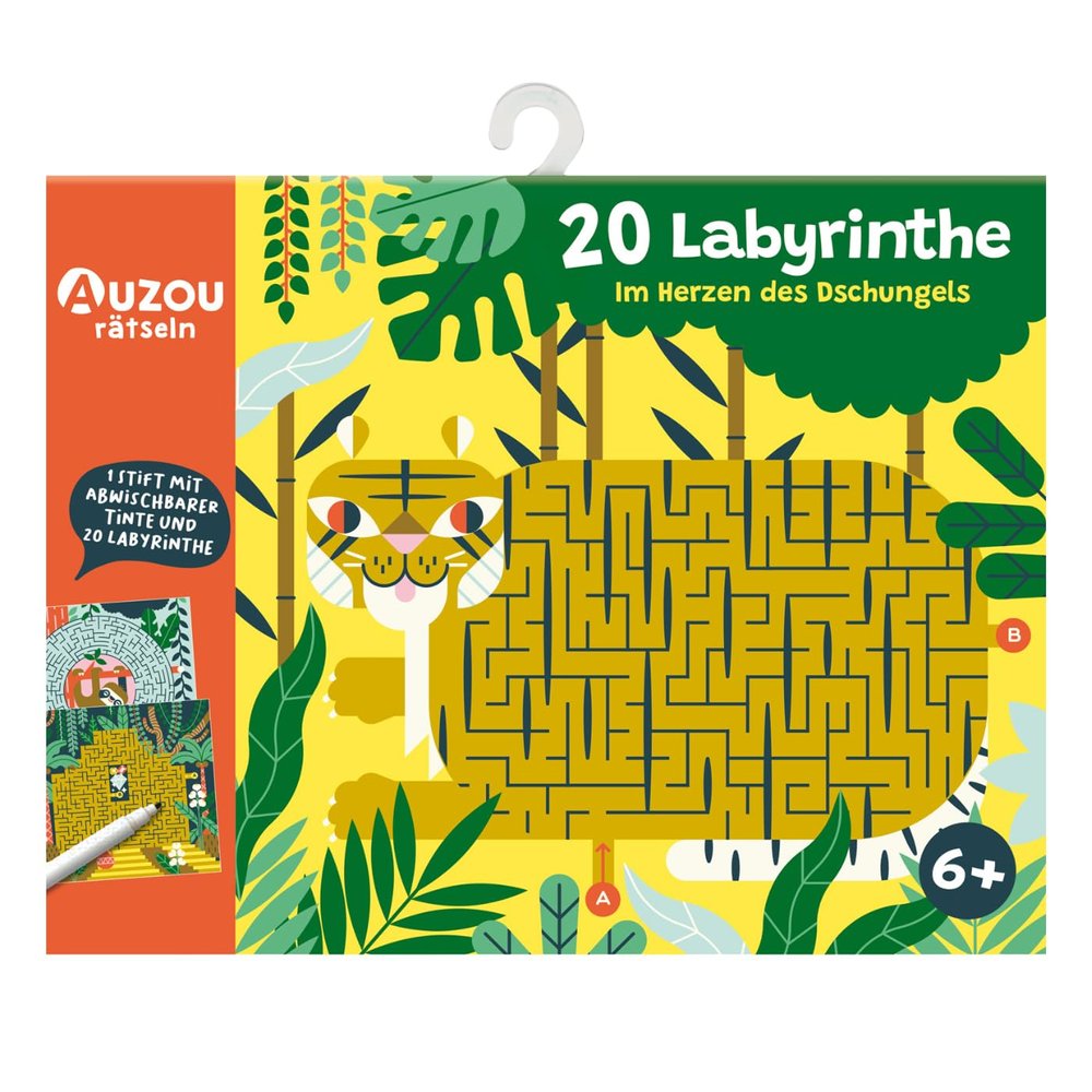 Auzou 20 Labyrinthe im Herzen des Dschungels