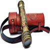 Antique Vintage Nautical Maritime Brass Antique Kaleidoscope with Leather Box Gifts for Son,Daughter by Unique Nautical Export view 3