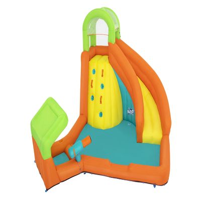 H2OGO! Canopy Cove Kids Outdoor Inflatable Mega Water Park with Slide, Climbing Wall, Water Cannon Blaster and Included Motor Blower