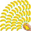 50 Pieces Banana Stress Toy PU Tiny Stretchy Fidget Banana Sensory Toy for Anxiety Relief Party Favors Adults Supply view 1