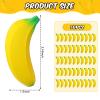 50 Pieces Banana Stress Toy PU Tiny Stretchy Fidget Banana Sensory Toy for Anxiety Relief Party Favors Adults Supply view 2