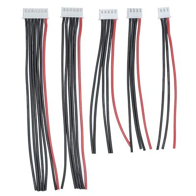 10pcs 2S 3S 4S 5S 6S Balance Connector Male Plug Extension Cable JST-XH RC Lipo Connector Adapter with 15cm 22awg Silicone Cable (2-6s)
