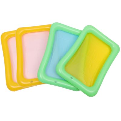 Cabilock 4Pcs inflatable cooler pool drink holder Salad, Food, Drink Buffet Cooler Tray party cooler Inflatable Serving Bar/Bufft Cooler for BBQ, Picnic, Pool Party