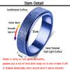 OreilleStar Titanium Stainless Steel Anxiety Fidget Spinner Ring for Women Men Fidget Toys Adults Size 9 Spinning Ring for Width 6MM Blue view 2