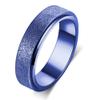OreilleStar Titanium Stainless Steel Anxiety Fidget Spinner Ring for Women Men Fidget Toys Adults Size 9 Spinning Ring for Width 6MM Blue view 4