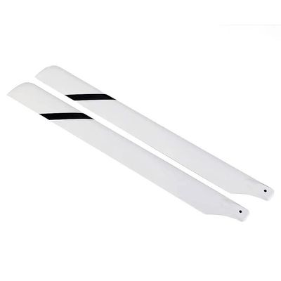 430mm Glassfiber Main Blades White for RC Model Helicopter Hobby Parts (10 Pairs)