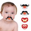 4pcs Kissable Mustache Pacifier, Funny Baby Pacifier, Pacifier 0-36 Months, Funny Gifts for Newborns view 1