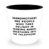 Best Grandmother, Grandmothers Are People Who Take Delight In Hearing Babies Breathing, Mother's Day Shot Glass For Grandmother view 1