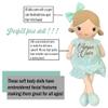 Kikilishop Personalized 14" Doll for Little Girls - Mint Blue Dress - Soft Body Rag Doll - Gift for Little Girl - Gift Wrapped - Safe for All Ages - Plush with Name On It - Gifts for Toddlers view 2