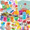 Totbit 56 Pcs Party Favors Toys for Kids 4-8 8-12 3-5, Treasure Chest Box Toys Classroom Carnival Prizes Small Bulk Pop Fidget Toys Pack Pinata Stuffers Birthday Gifts Goodie Goody Candy Bags Fillers view 1