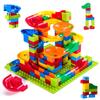 168 Pcs Mini Marble Run Building Blocks Classic Blocks STEM Toy Bricks Set Kids, Assemble Different Building Block Models for 3+ Boys Girls Toddlers view 1