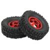 Topiky RC Car Tires and Wheels, Better Grip RC Car Tires 1/16 for WPL C14 C24 red view 4
