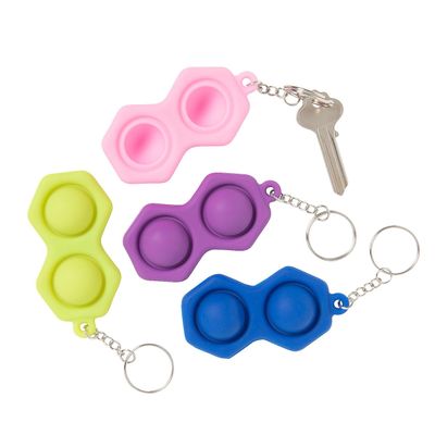 Fun Express Mini Twin Lotsa Pops Popping Toy Keychains 12 Pieces