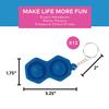 Fun Express Mini Twin Lotsa Pops Popping Toy Keychains  12 Pieces view 3