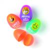 Fun Express Religious Smile Face Plastic Easter Eggs - Theme Party Favor Decoration - Perfect for Easter Egg Hunt - Easter Eggs Birthday Party Favors - Classroom Prize Supplies Toy view 1