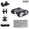 Professional Smart Robot Tank Car Chassis for School Eduactional Science Kits, DIY RC Tracked Robotic Obstacle Avoidance Platform Crawler Model with 2pcs Plastic Caterpillars, Remote Control STEAM view 2