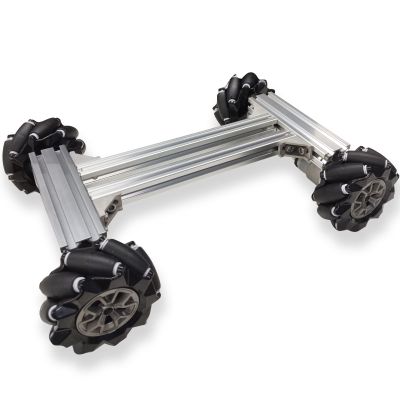 Professional Smart 4WD Metal Robot Car Chassis Kit with 97mm Mecanum Wheels, DIY RC Robotic Moving Platform,for AGV, School Eduactional Science Kits, Remote Control Robotic STEAM Model Experiment