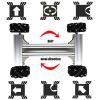 Professional Smart 4WD Metal Robot Car Chassis Kit with 97mm Mecanum Wheels, DIY RC Robotic Moving Platform,for AGV, School Eduactional Science Kits, Remote Control Robotic STEAM Model Experiment view 3