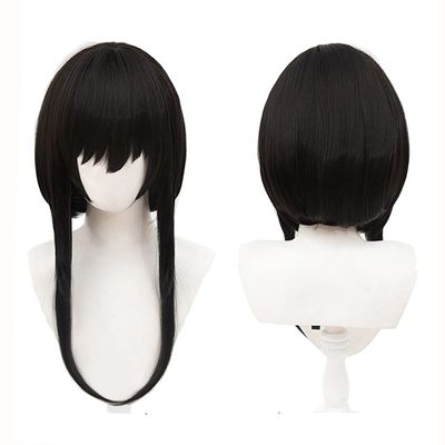 Shqncoh Anime Spy Thorn Princess Yor Forger Wig Black Straight Party Hair Halloween Cosplay Props Accessory