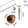 1/12 Miniature Baseball Set, Baseball Bat and Ball Set Miniature Sports Set Doll House Accessories for Dollhouse Desktop Decor view 2