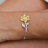 Joke Wife, You Complete me and Your Smile brightens up My Day Like no Other can or Ever Will!, Christmas Sunflower Bracelet for Wife view 2
