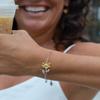 Joke Wife, You Complete me and Your Smile brightens up My Day Like no Other can or Ever Will!, Christmas Sunflower Bracelet for Wife view 3