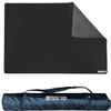 Board Game Playmat [3'x5'/Thick Super Cushioned/Stitched Edge/Water Resistant] with Carrying Case - for Tabletop Board Games, Card Games, RPG Games (Medium, Black) view 1
